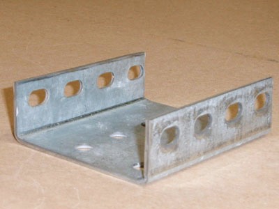 B-120 12 gauge roll formed side rail with holes