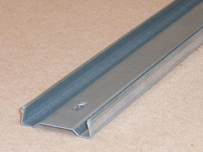C-115 26 gauge roll formed embossed channel with slots
