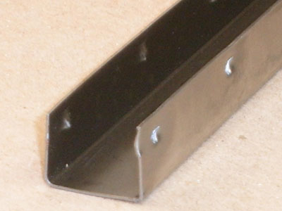 C-125 23 gauge roll formed and lanced channel