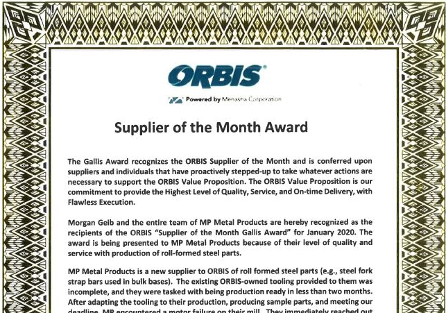 ORBIS Award 2020