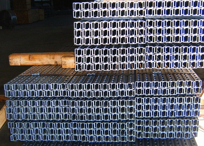 Custom channels strapped and ready for shipping - MP Metals