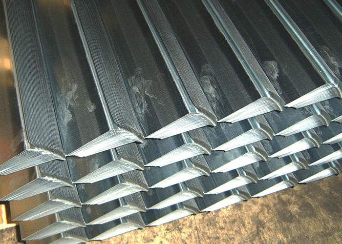 Stacked anglesready for packaging - MP Metals