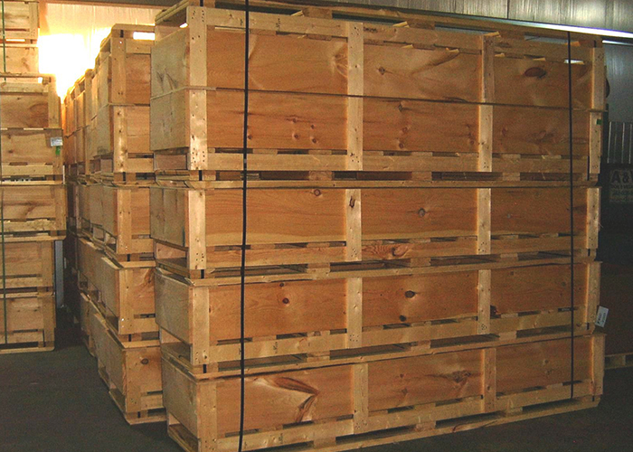 Wooden shipping boxes - MP Metals