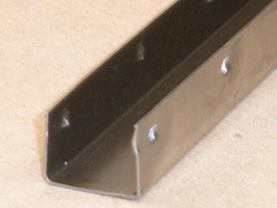 C-125 - 23 Gauge Roll-formed and Lanced Channel