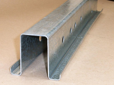 H-103 - 14 to 18 Gauge Roll-formed Galvanized Hat Profile