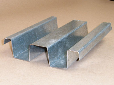 H-104 - 28 to 26 Gauge Roll-formed Metal 2 X 4 Girt or Purlin Galvanized