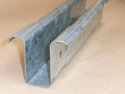 H-112 - 14 to 18 Gauge Roll-formed Galvanized Hat with Swaged End Girt and Purlin