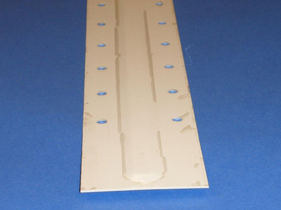 H-124 - Pre-painted White Aluminum Hat Channel Strippable Film