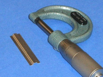 H-129 - Aluminum Hat Spacer - 0.009 x 0.07 x 0.40
