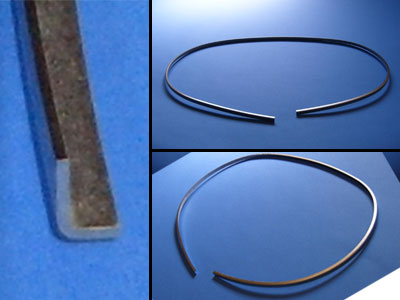 O-107 - Roll-formed Oval-shaped L-channel Metal Gasket
